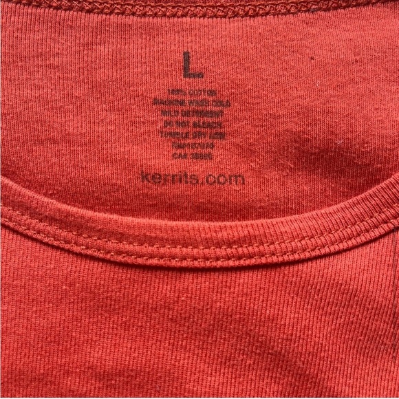 Kerrits Red Equestrian Long Sleeve Top L - Picture 6 of 9